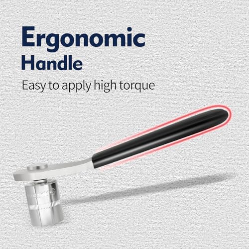 Image of Low Profile Socket Lever, 1 /2 inch Drive Breaker Bar, Extra Low Profile Stubby Wrenches Set, Non-Ratcheting, Great for Boats, RV, Off Road Vehicle