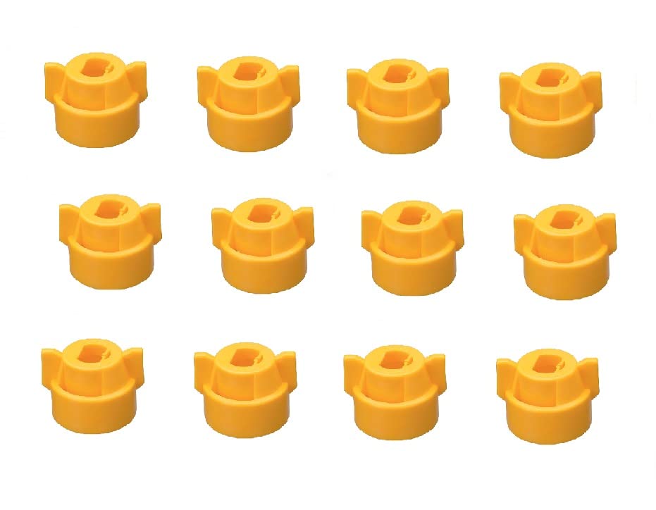 Pack of 12 - Quick TeeJet Yellow Nylon Cap For TP, XR, DG, OC, Turbo & AIXR Tips Farmer Bob's Parts CP25611-6-NY