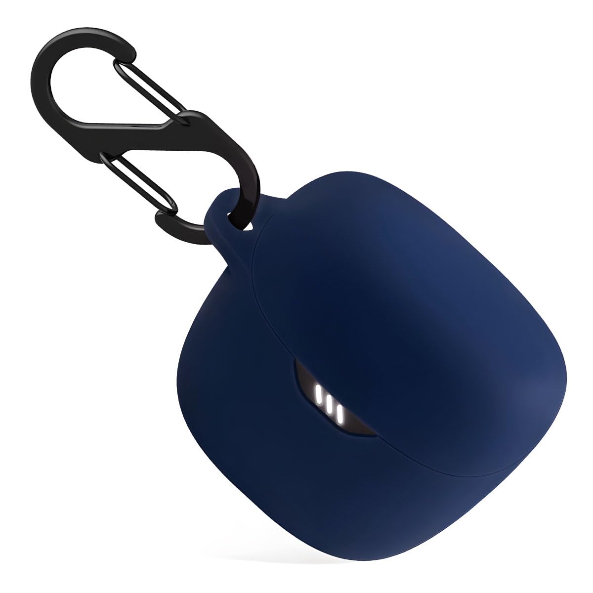 LIRAMARK Silicone Cover Case with Carbiner Compatible with JBL Tune Flex (Blue)