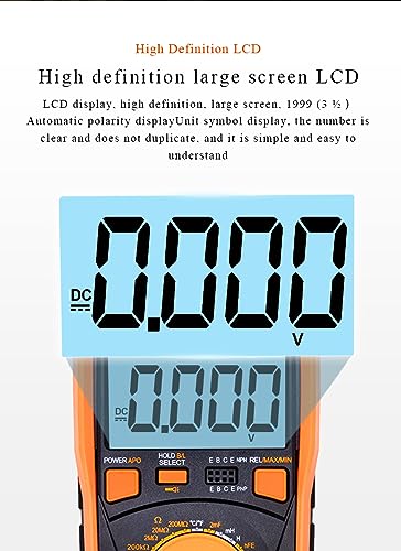 Image of Victor /RuoShui VC9805A+ Multimeter High Precision Digital 2000uF capacimeter 10MHz Frequency Temperature and inductance Measuring with LCR Tester(Victor VC9805A+)
