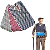 Nicoone 3 baberos reutilizables para adultos para comer con recogedor de migas opcional, protectores de ropa para...