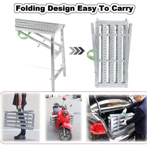 Échafaudage pliable tour échelle plateforme de travail réglable