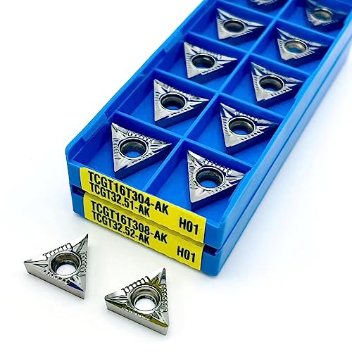 Insertos de carburo cementado 10 pcs TCMT16T308 para tornear miniatura 4