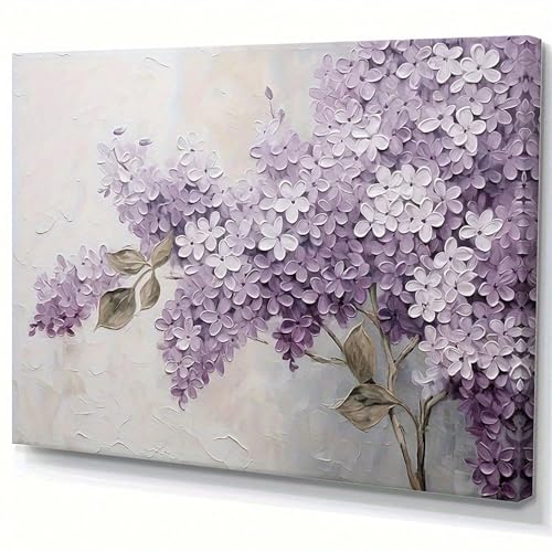 Tableau sur toile lilas violet pour raviver un mur vide et triste 40x60