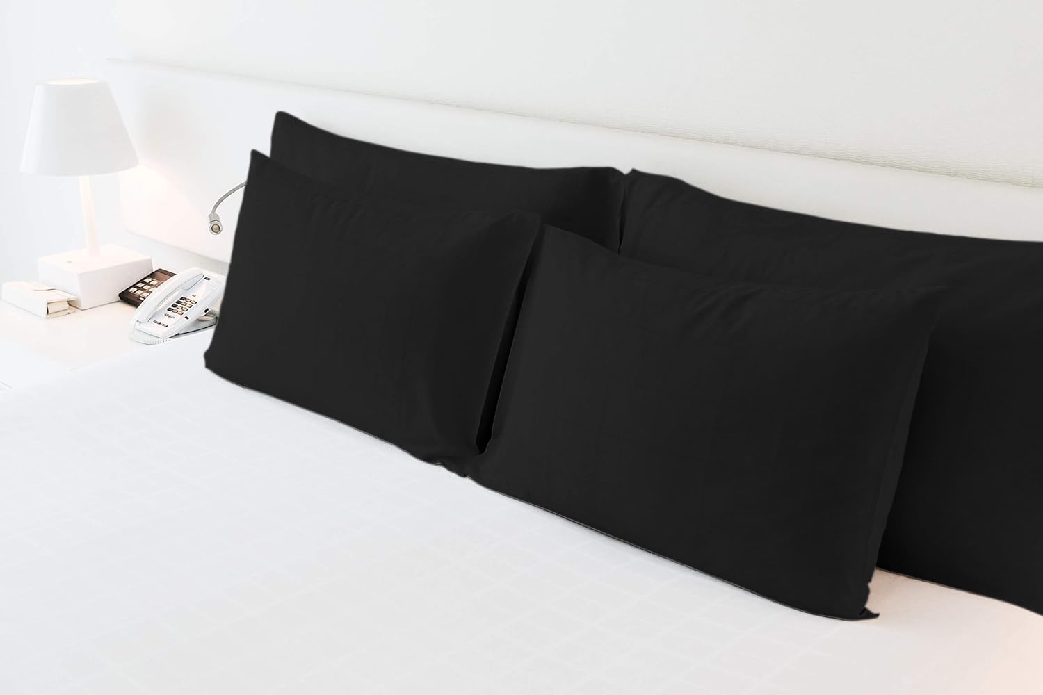 Comfort Beddings 2 Pack Pillowcases, 56x79cm Extra Wide Pillow Covers, Premium Cotton-Polyester Blend - Image 3