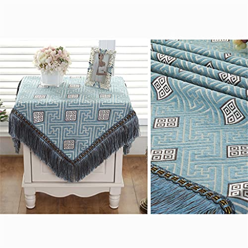 Nappe de table en chenille pour salon et table à thé ambiance chaleureuse
