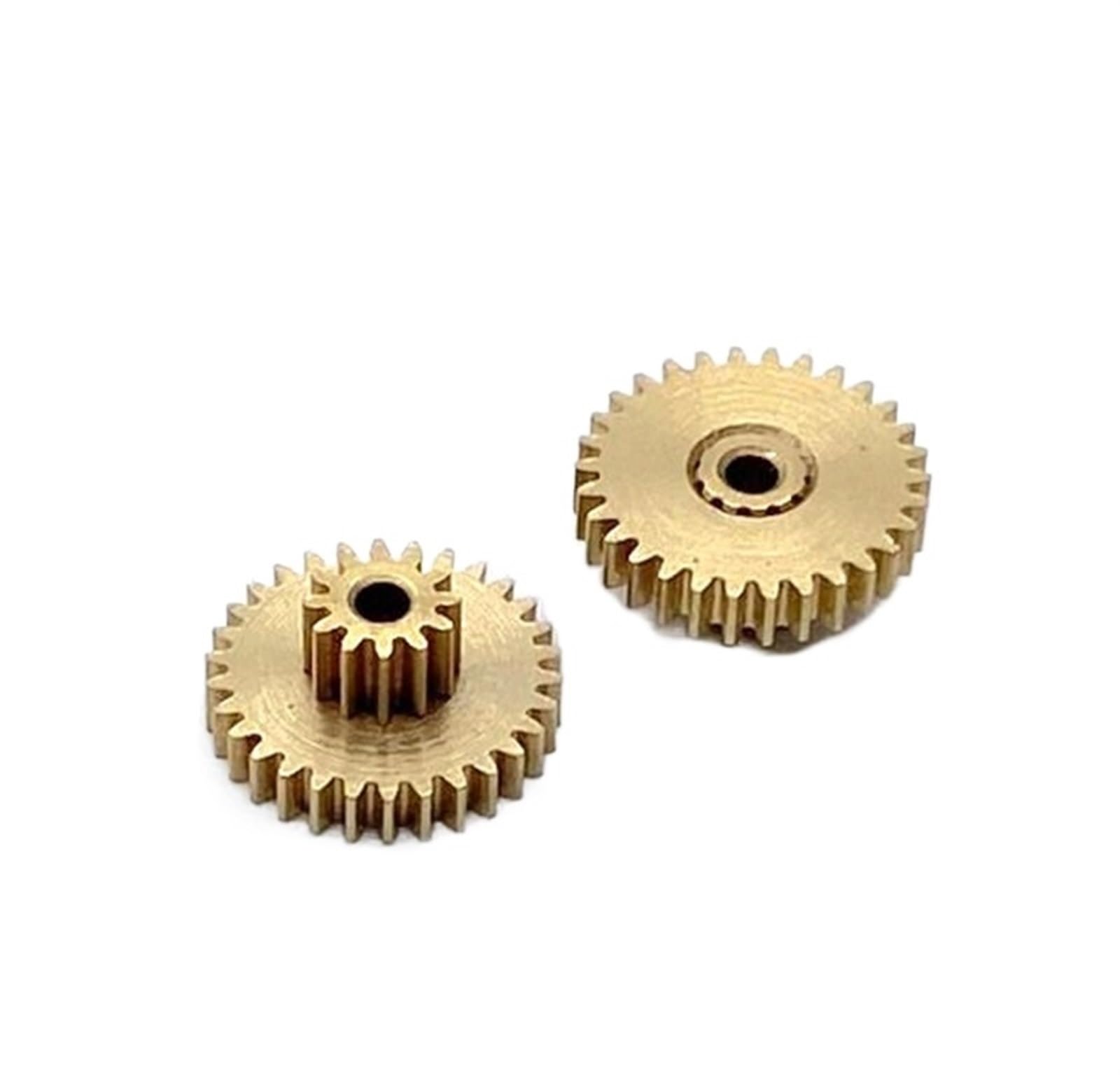 Bevel Gear Pinion Hardware Mechanical 2pcs 0.2M 1mm 1.22mm Double Copper Gear 12T-30T 20T-30T 12T-39T Teeth Small Straight Gear(1.22mm-Thick 4MM-12-39 Teeth)