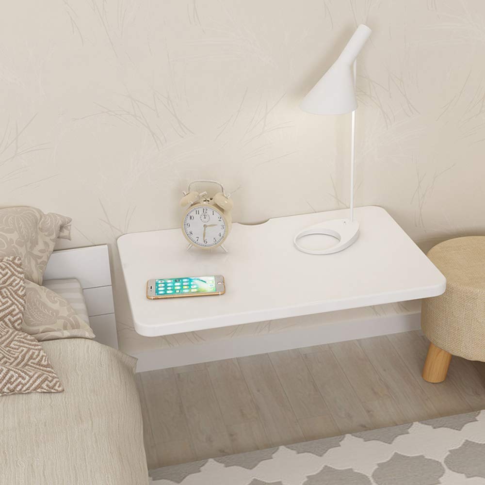 Table d'ordinateur pliante murale LUNEZY blanc 60x40 cm