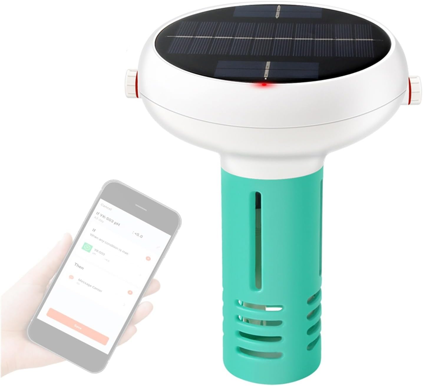 Water Test Meter, Digital Water Tester Intelligent Chlorin Meter 7 in 1 PH ORP EC Total Dissolved Solids Salinity Temp CL Test Swimming Pool