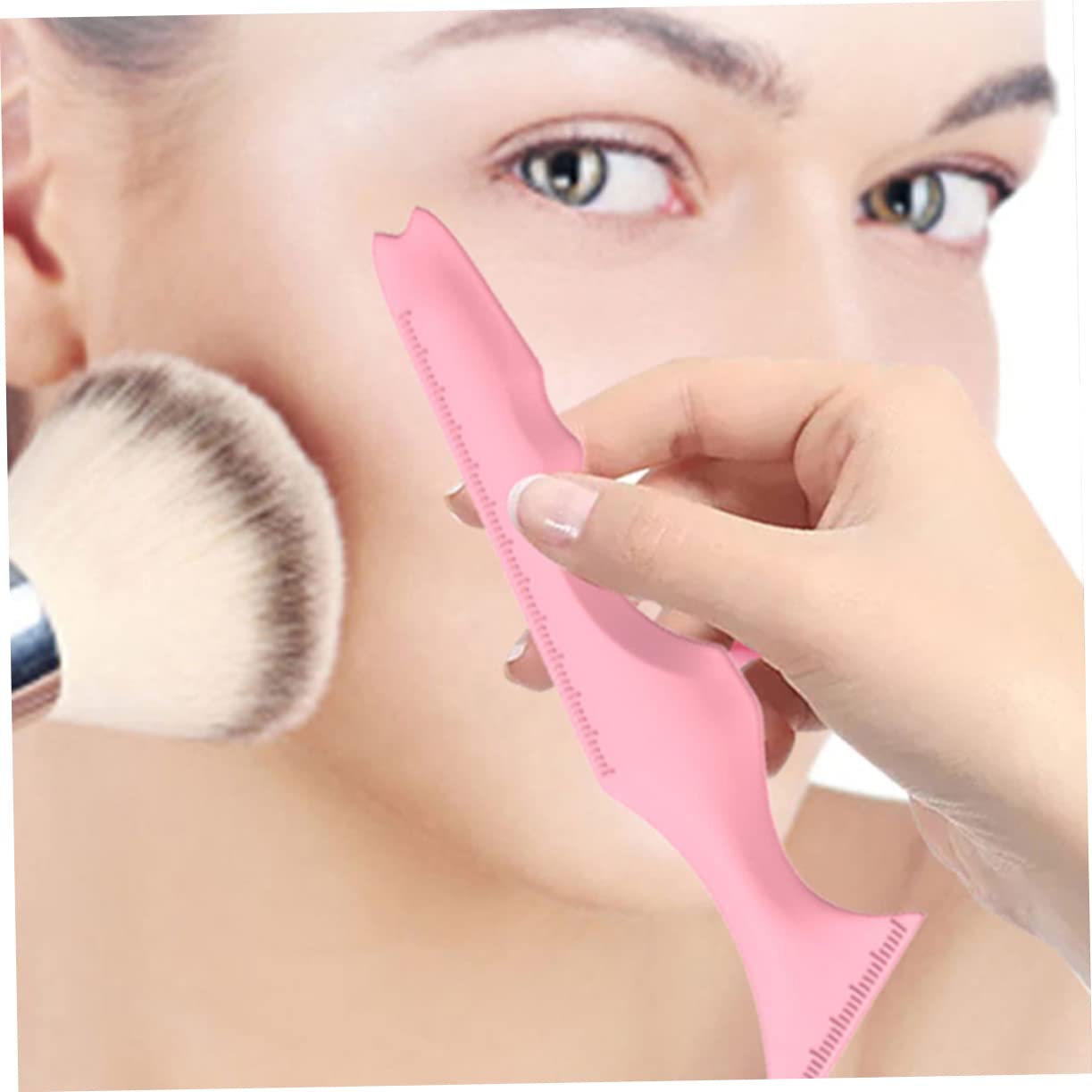 Healeved 9pezzi Stencil Silicone Per Eyeliner Strumento Riutilizzabile Per Applicazione Precisa Makeup Per Sopracciglia Principianti e Professionisti
