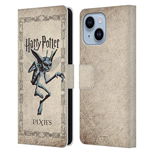 Étui portefeuille iPhone 14 Plus Harry Potter anti rayure avec fentes cartes