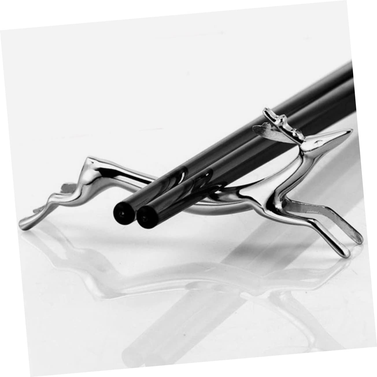 Lot De 6 Repose-baguettes En Forme De Chien - Alliage De Zinc, Design Mignon Pour Table - Support Pour Couverts