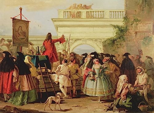 Affiche Toile Le Charlatan Domenico Tiepolo decoration murale grand format 60x90