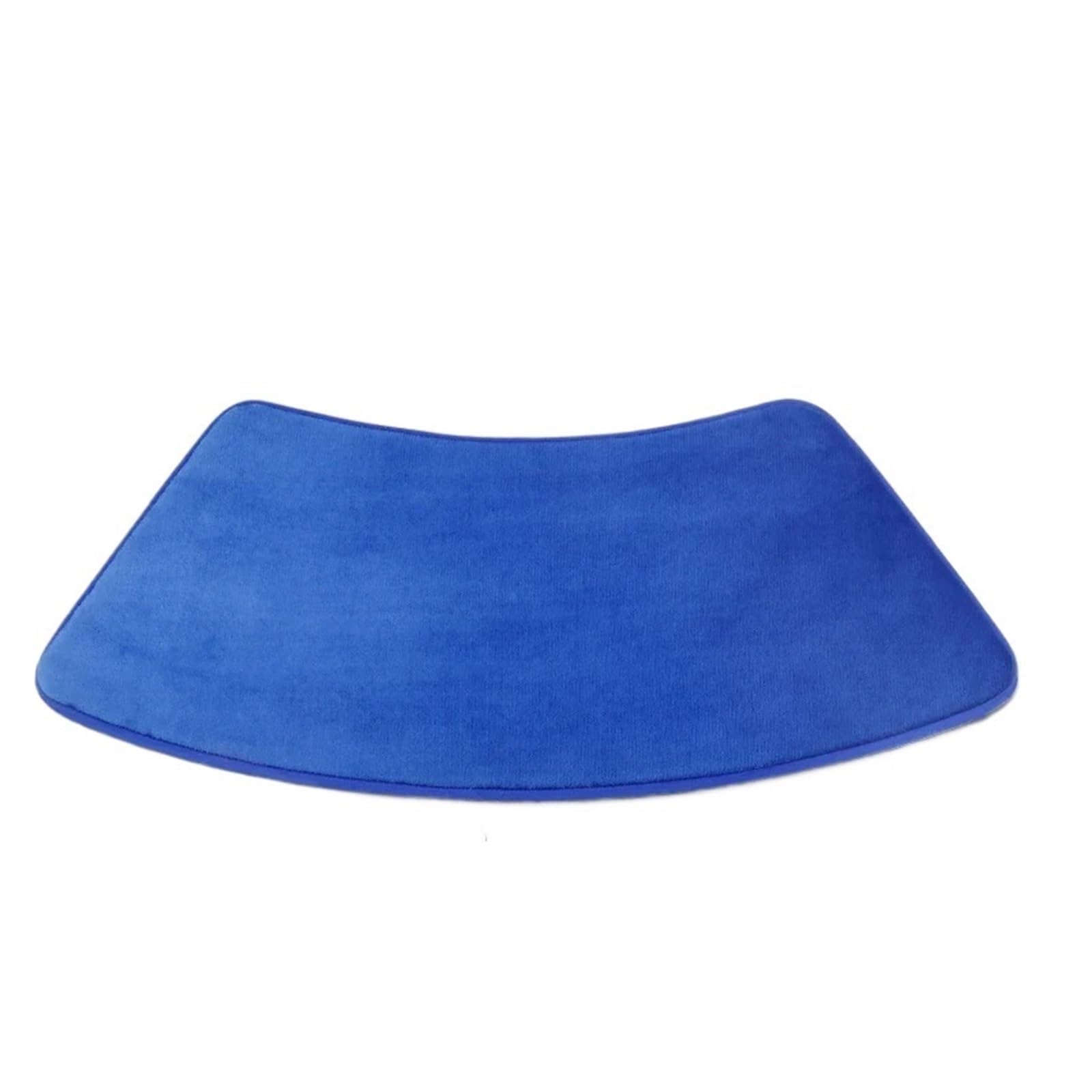 Curved Shower Mat Curved Bathroom Mat Non-slip Shower Rug Toilet Bath Tub Floor Foot Pads Laundry Room(Blue,35x95cm)