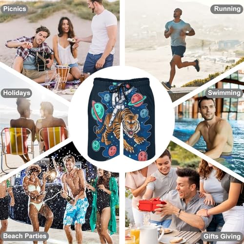 Maillot de bain séchage rapide et imprimé space tiger original avec cordon S - 7