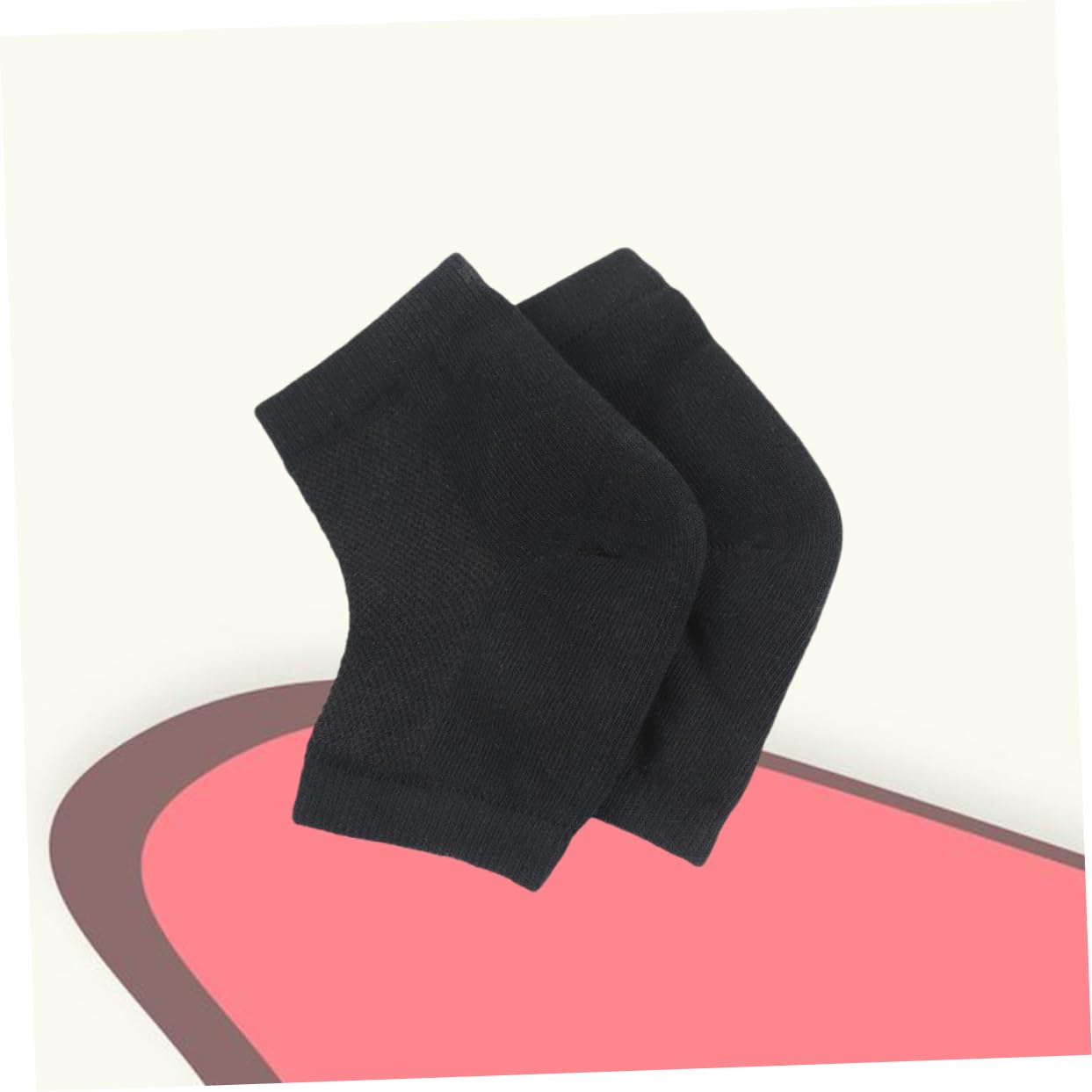 FRCOLOR 9piezas Calcetines De Talón Ventilados De Gel Unidades Para Piel Seca y Agrietada Diseño Abierto Unisex Gel Hidratante Cómodos y Reutilizables