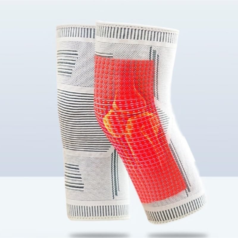 Exercise, protection Graphene Wormwood Knee Pads Warm Joints Middle-aged and Elderly Knee Leg Guards Unisex for Fitness, cycling, running, playing football