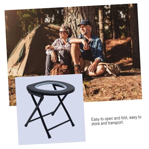 Chaise percée pliable avec anneau de fixation robuste et assise nomade - 3