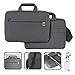 Tucano Loop Laptoptasche/Schultertasche für 13 Zoll Notebook/Tablet/Netbook/Lap... | Außentasche Reißverschluss - schwarz-grau