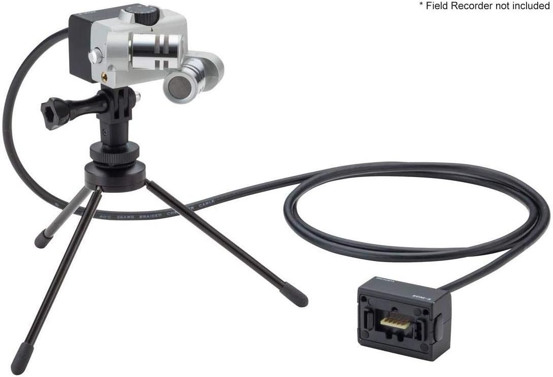 Zoom ECM-6 Extension Cable for Zoom Interchangeable Input Capsules, 6 Meters, works with H5, H6, Q8, U-44, F1, F4, F8n, and F8