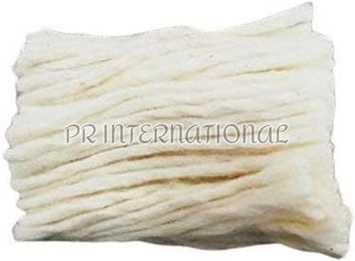 Miniatura 4 de PR International Mechas Puja de algodón puro hechas a mano, mechas largas de algodón, Diya Batti para Puja Aarti (200 unidades)