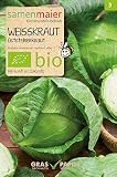 BIO Weißkraut Oststeirerkraut Samen - mittelspäte Lagersorte für Sauerkraut - Brassica oleracea var. capitata f. alba - Aussaat März bis Mai - 0,2 g - Samen Maier