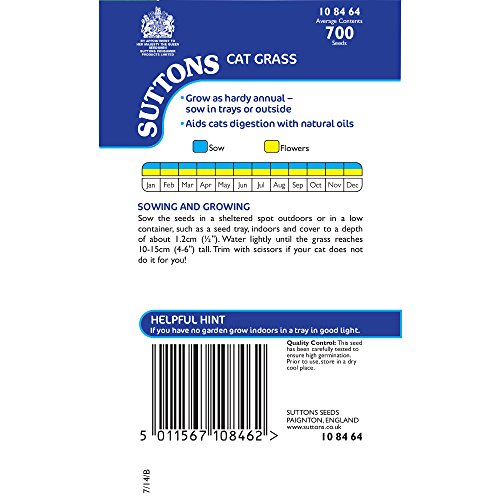 Suttons Seeds - 108464, Semi di Erba gatta