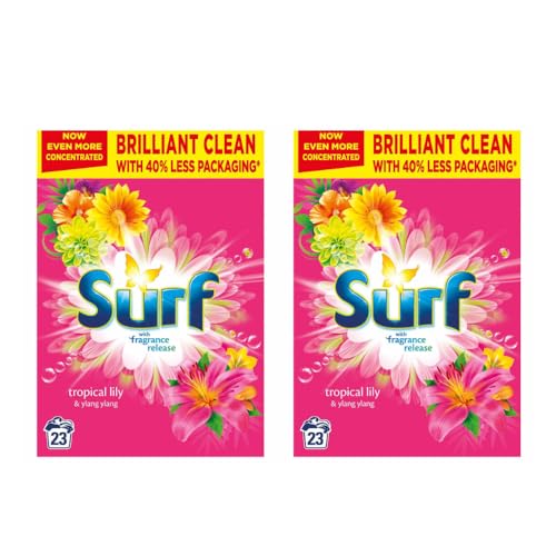 Surff Washing Powder 1.15kg - Tropical Lily & Ylang Ylang - Ensuring Your Clothes Smell And Feel Fresher For Longer- Pack of 3