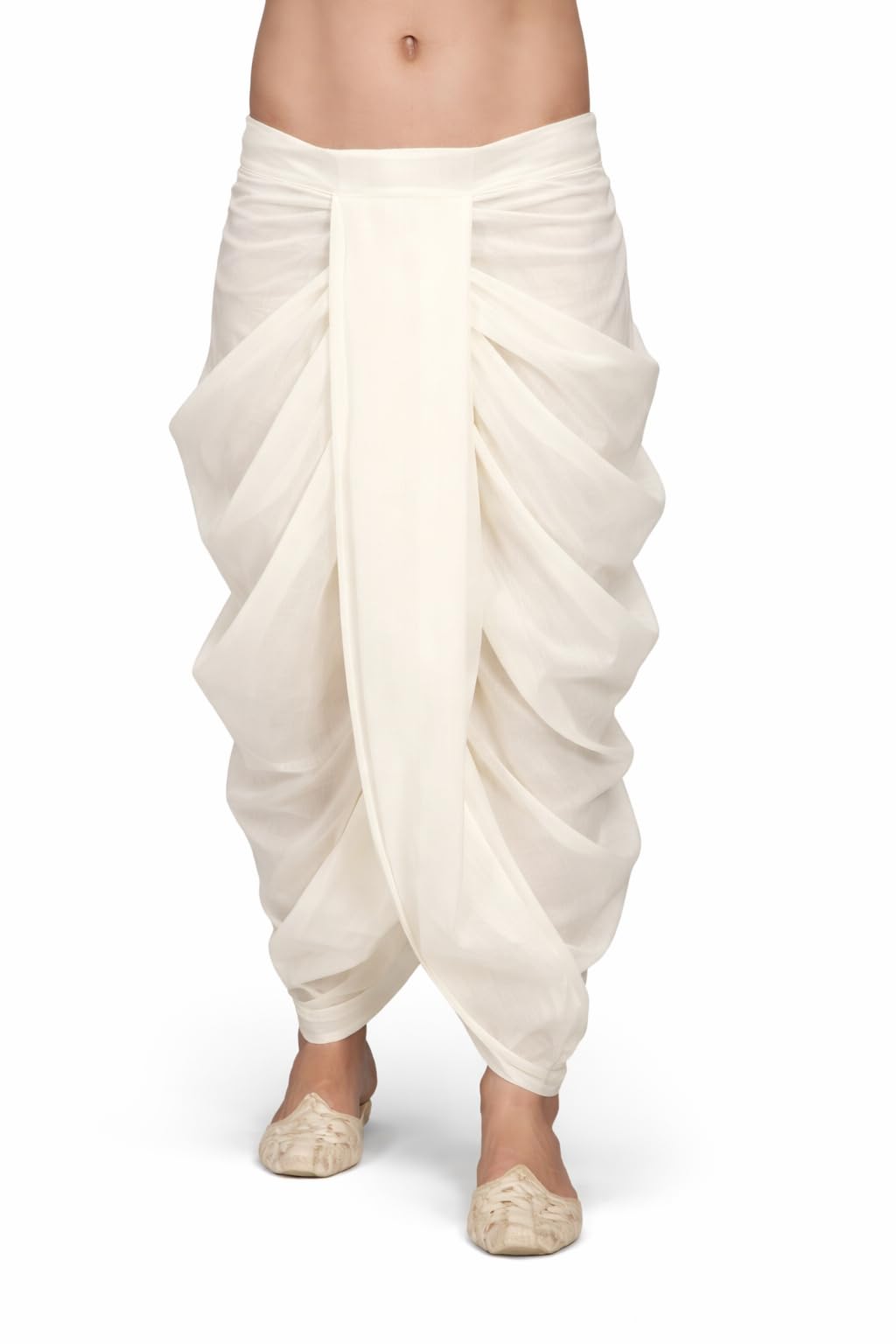Men's Silk Fabrics Readymade Dhoti for Men, Velcro Style Stitched Mens Silk Dhoti Pant for Festive, Wedding-image-49