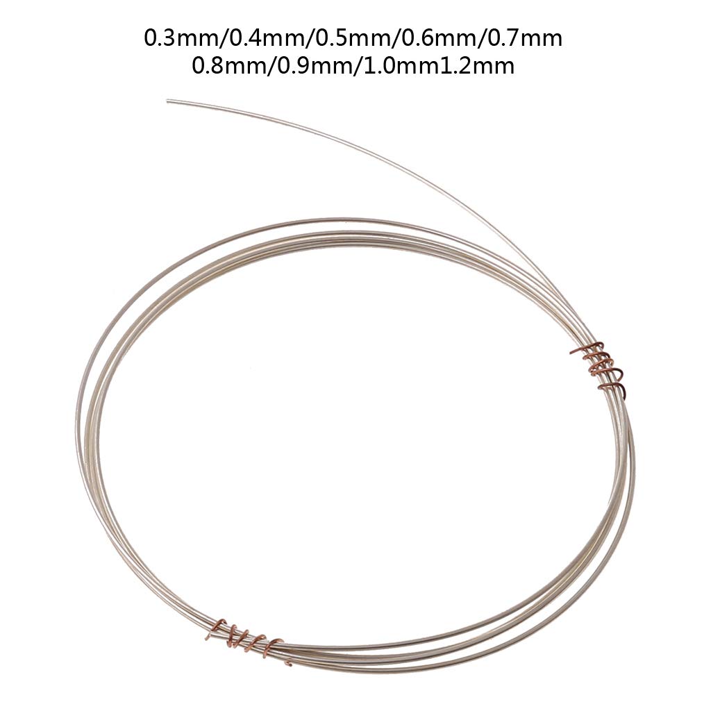 1 Meter 925 Silber Draht Schmuckherstellung 0, 3/0, 4/0, 5/0, 6/0, 7/0, 8/0, 9 / / 0, 2 mm Anlaufbeständiger Silberspulendraht Großhandel Bulk Lots Lavastein Lose natürliche Edelsteine