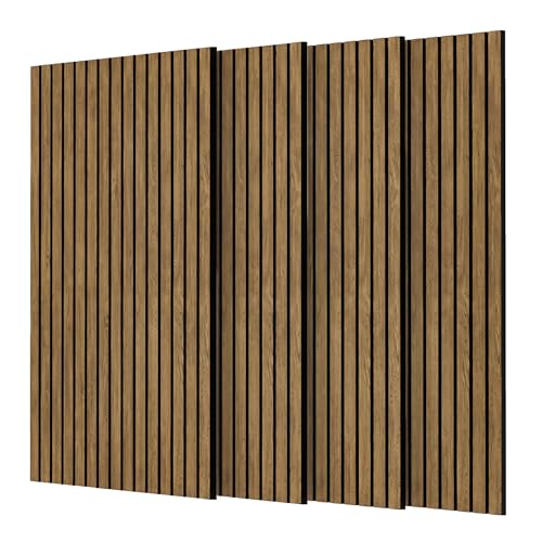 3D Wood Slat Wall Panels Peel & Stick Sound Absorber