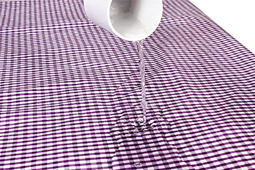 Image of The Furnishing Tree Waterproof Square Shaped Center Table Cover Size 40x40 inches with White Border Lace