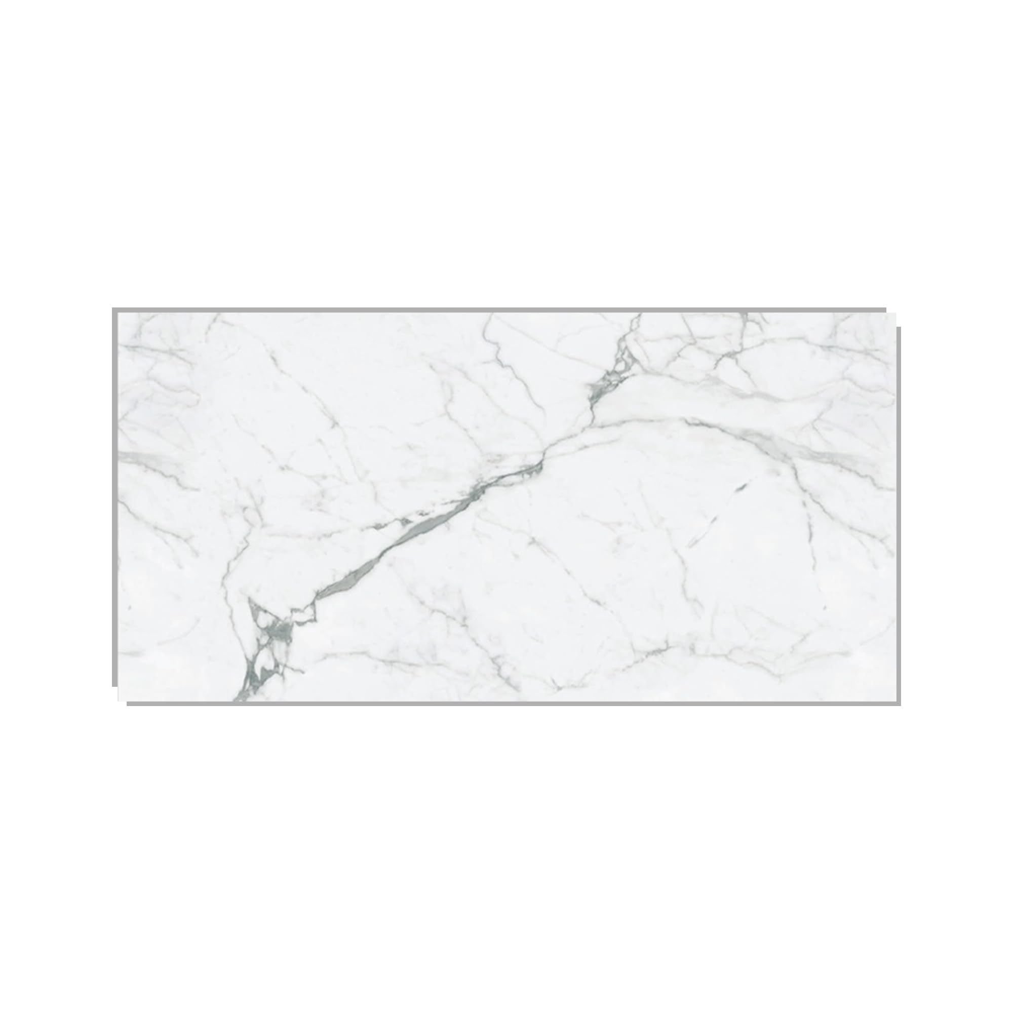 IZODEKOR SPC Wall Panel Marble Effect/Natural Marble Look 60 x 120 cm - Waterproof, Scratch-Resistant, Heat Resistant, Kitchen Splash Guard - Bathroom Wall Panel — image 1