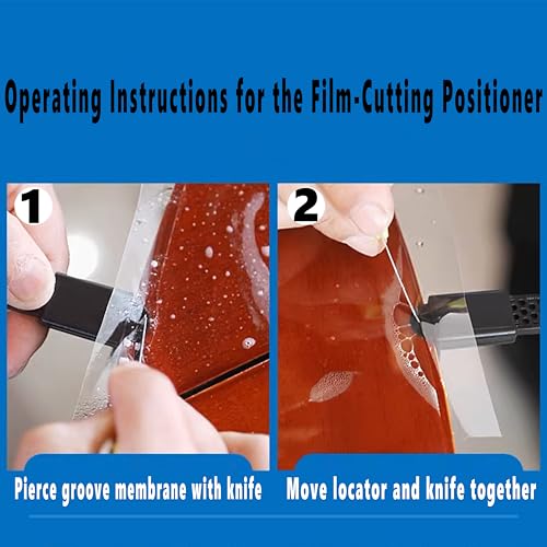 Image of Vinyl Wrap Tool Kit for Furniture & Window Film, 5Pcs Wallpaper Smoothing Tool Set with Edge Trimmer, Yellow TPR Squeegee, Retractable Utility Knife & Spray Bottle, DIY Peel and Stick Application