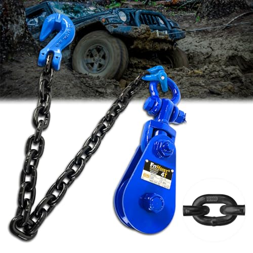 Fithoist 4 Tons Snatch Block With G100 Chain 4 12 Sheave For 12 Inch Wire Ro...