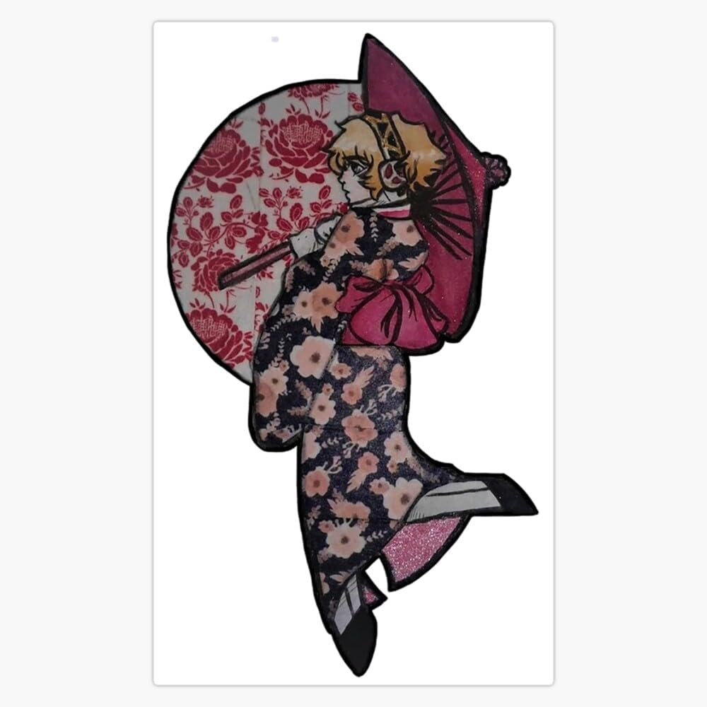 Kimono Aigis Bumper Sticker Window Water Bottle Decal 5"