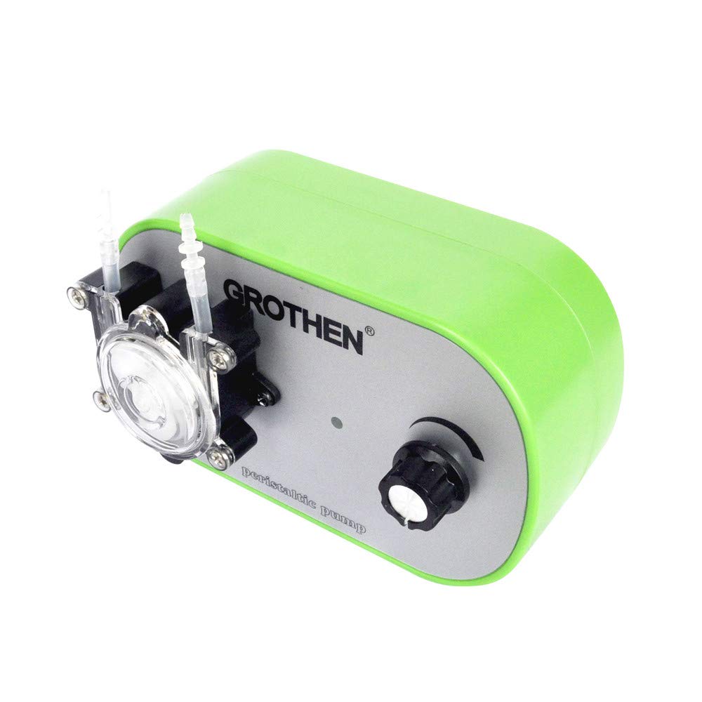 DC 12v Dosierpumpe Stark saugende, selbstansaugende Schlauchpumpe High Flow für Aquarium, Labor Chemikalien, Flüssigkeiten und andere Dosieradditive (2x4mm Tube)