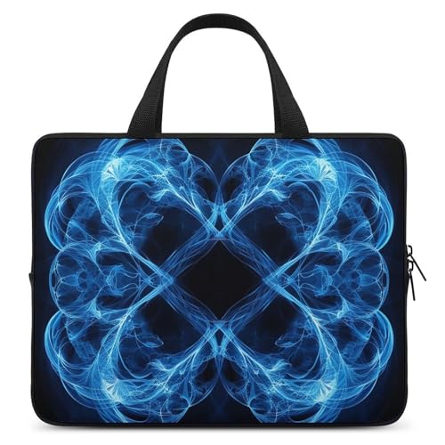 Sacoche pour ordinateur portable 15 pouces et bandoulière motif tourbillons