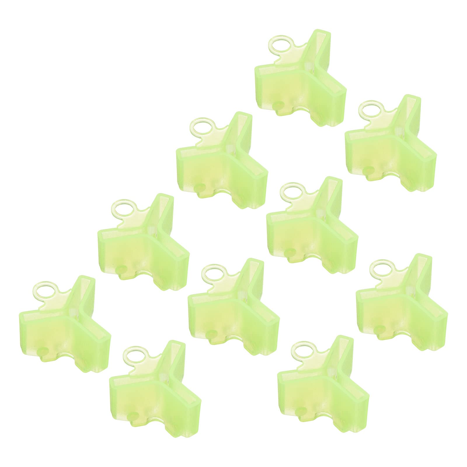 PATIKIL Fishing Hook Bonnets, 50 Pack Plastic Treble Hook Covers Hook Safety Caps Protectors Fit for Standard Size 6, 7, 8, Fluorescent Yellow