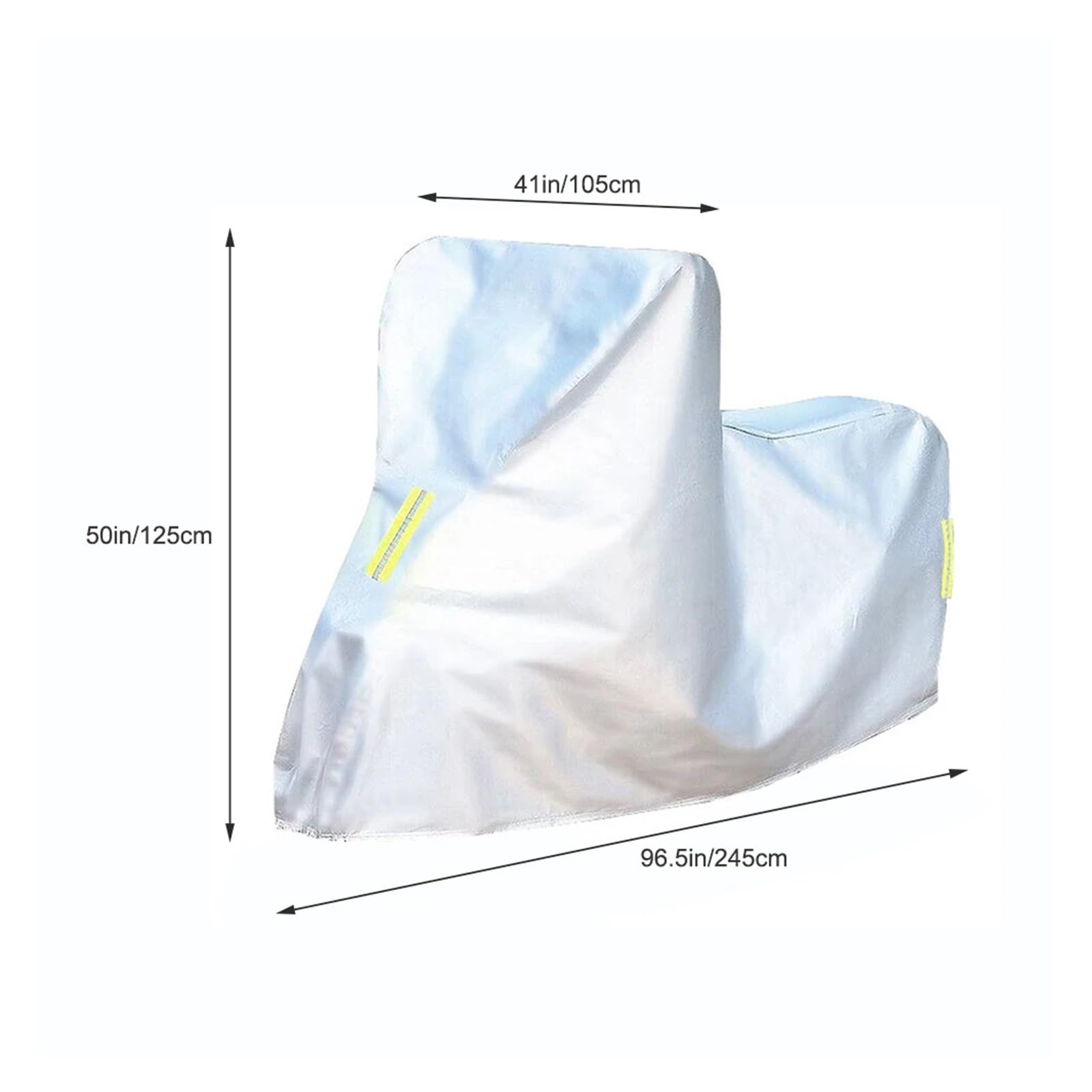 Cubre Moto Impermeable Cubierta de motocicleta M-4XL Universal al aire libre Protector UV Scooter todas las estaciones impermeable bicicleta lluvia cubierta a prueba de polvo 210D tela Oxford(L 225x95