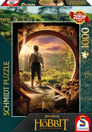 Schmidt Spiele 58552-Puzzle (1000 Piezas), diseño de El Hobbit, Multicolor (58552)