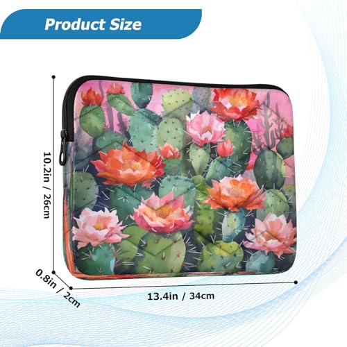 Funda para Laptop 13-14 pulgadas Acuarela Cactus Durable miniatura 3