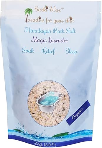Sal de baño del Himalaya lavanda mágica