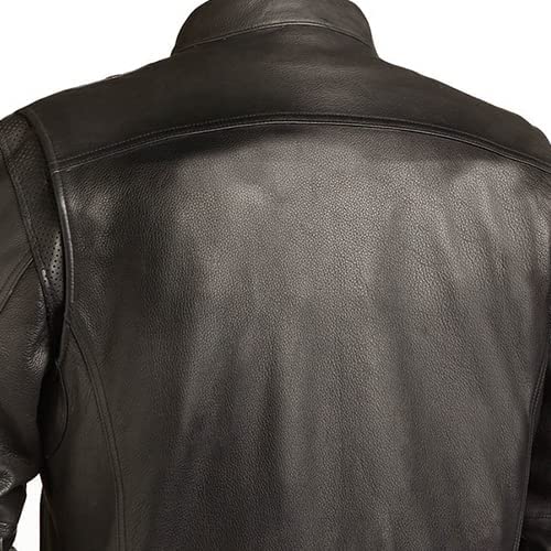 Chaqueta de piel real para hombre miniatura 5