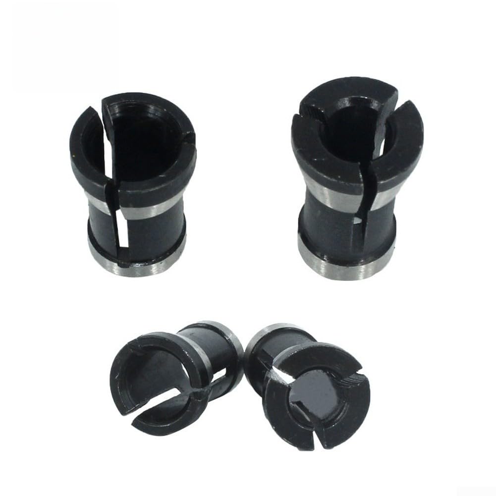 Juego Adaptador Collet Router 6mm 6.35mm 8mm, para acero Carbono(6 Does Not Contain)