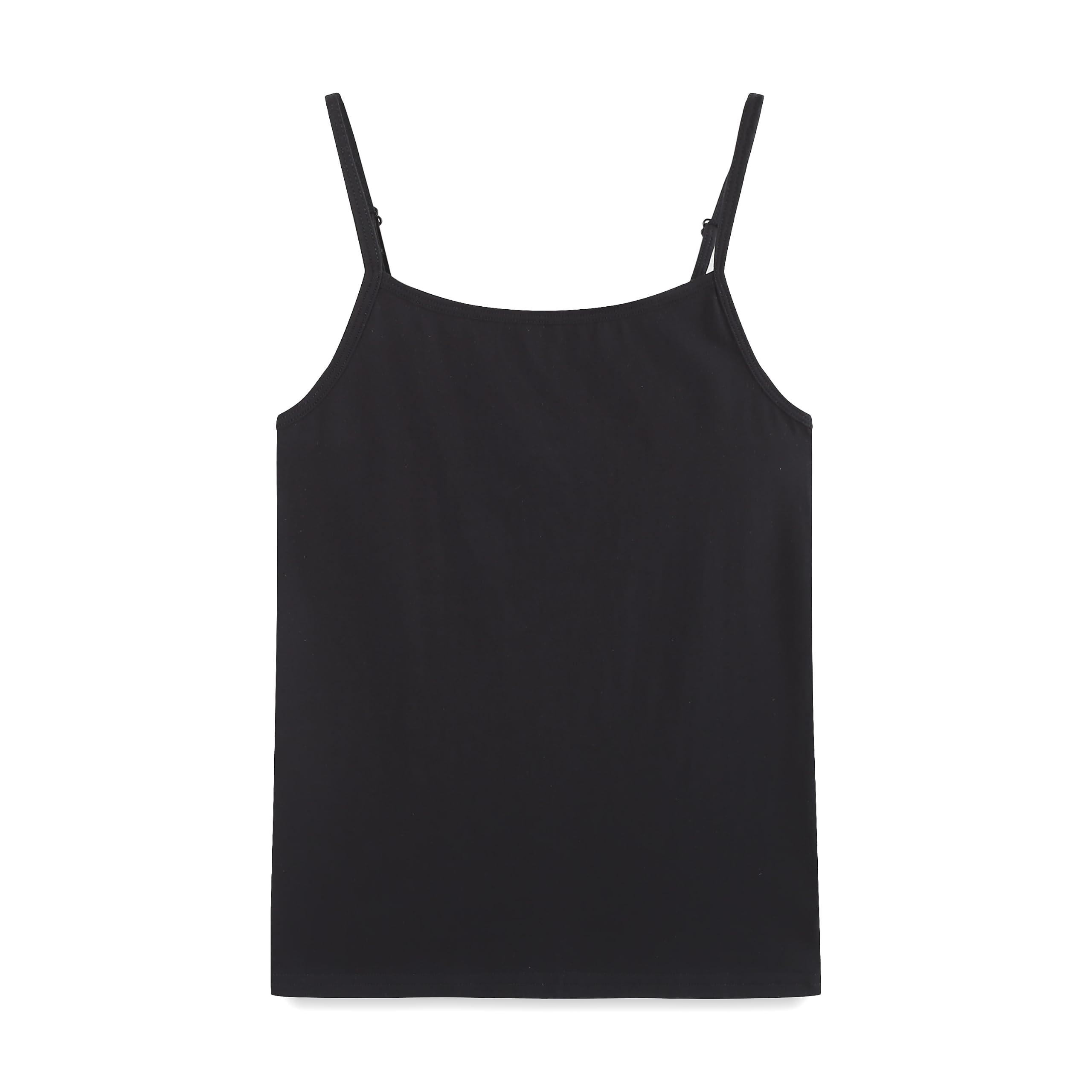 Girls Undershirts Camisole Tank Tops for Kids with Adjustable Straps Cotton Dance Cami for Teen 5-12 Years