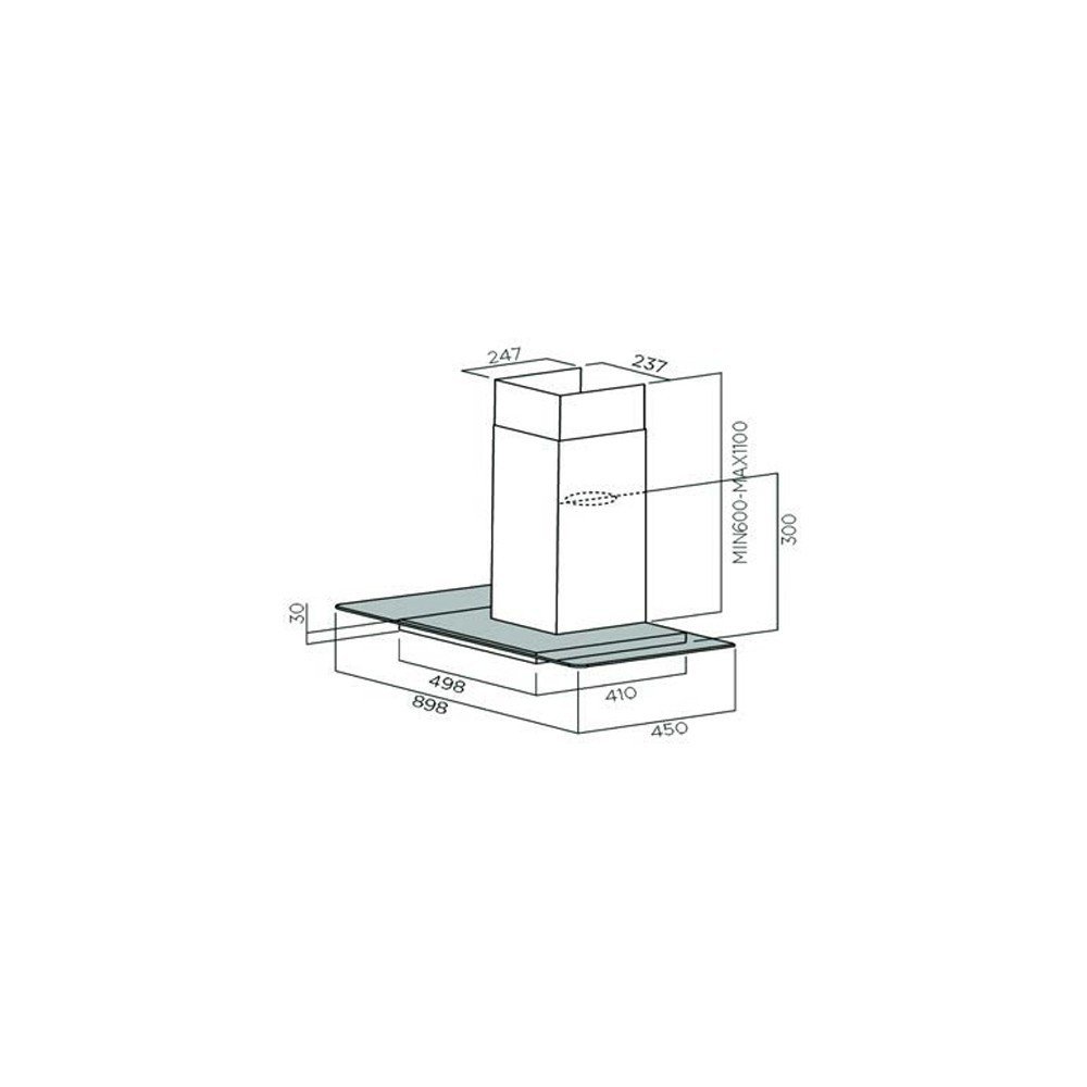 Samsung - Cappa a parete NK36M5070FS finitura inox antimpronta da 90cm