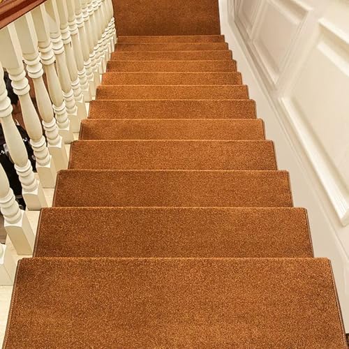 Alfombra para peldaños de madera 26x75 cm protectora lavable 2