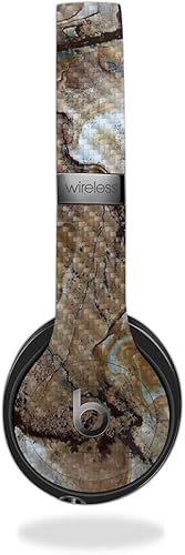 Miniatura 345 de MightySkins - Skin de fibra de carbono para cámara Blink XT para exteriores, chips dorados, acabado de fibra de carbono texturizado, protector