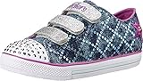 Skechers Little Kid (4-8 Years) Twinkle Toes: Chit Chat-Prolifics Denim/Purple Light-Up Sneaker - 1 M US Little Kid